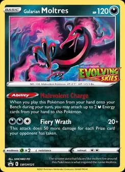Galarian Moltres card in English