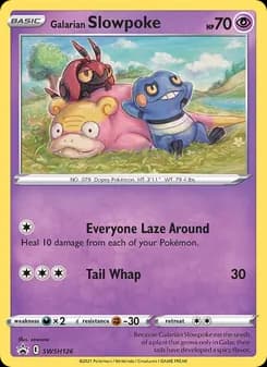 Galarian Slowpoke card in English
