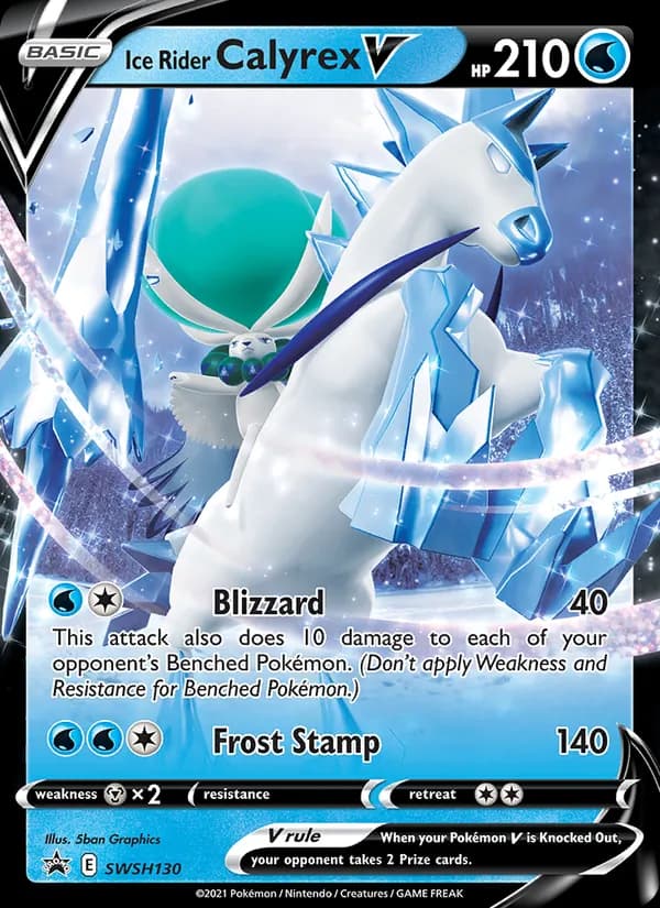 Ice Rider Calyrex V card in English