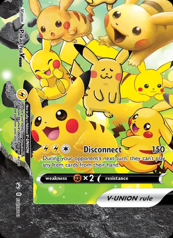 Pikachu V-UNION card in English