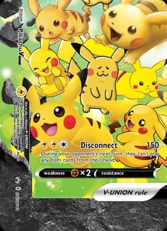 Pikachu V-UNION card in English