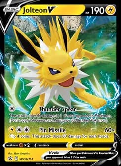 Jolteon V card in English