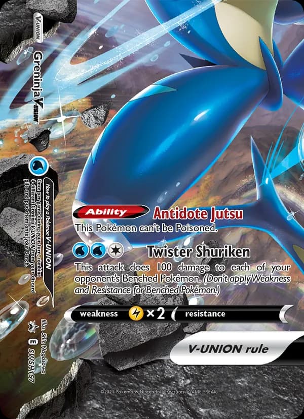 Greninja V-UNION card in English