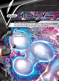 Mewtwo V-UNION card in English