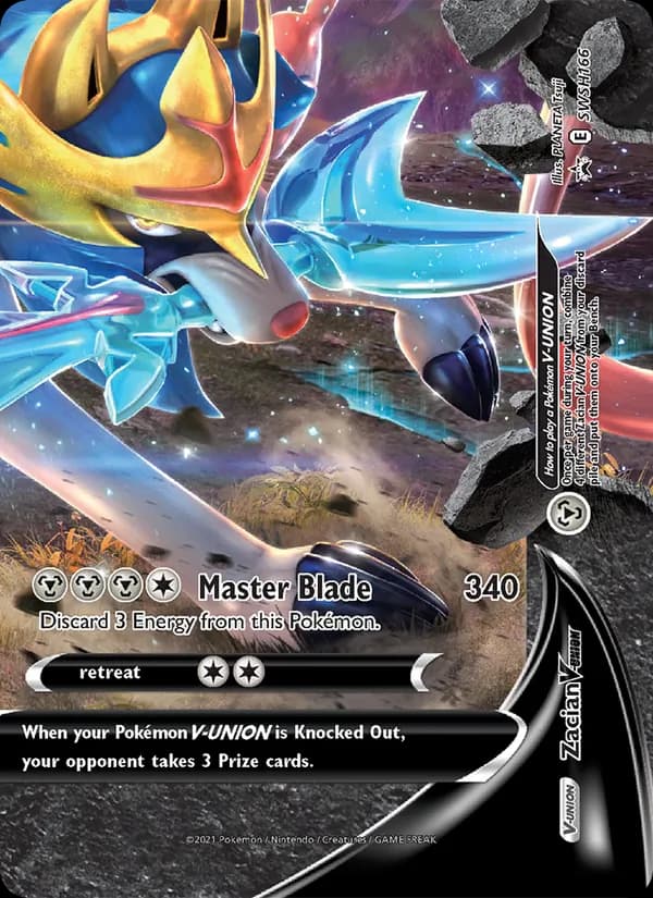 Zacian V-UNION card in English