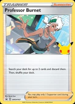 Professor Burnet card in English