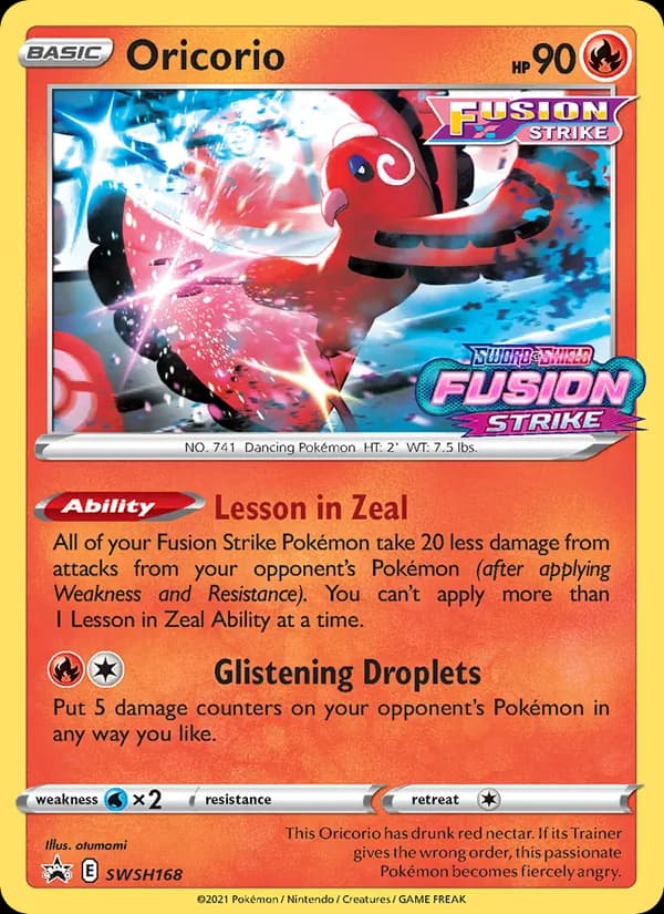 Oricorio card in English