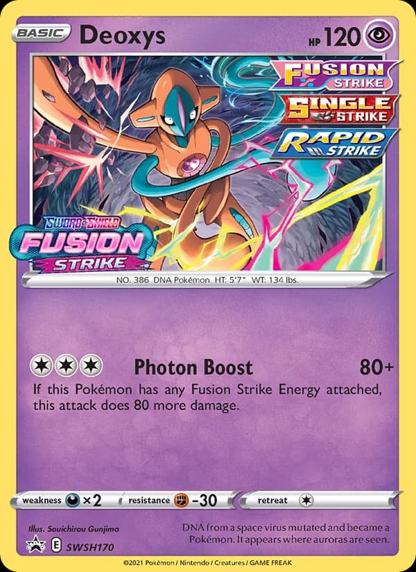 Deoxys card in English