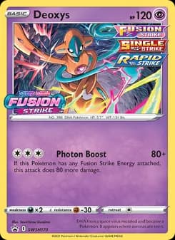 Deoxys card in English