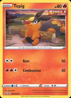 Tepig card in English
