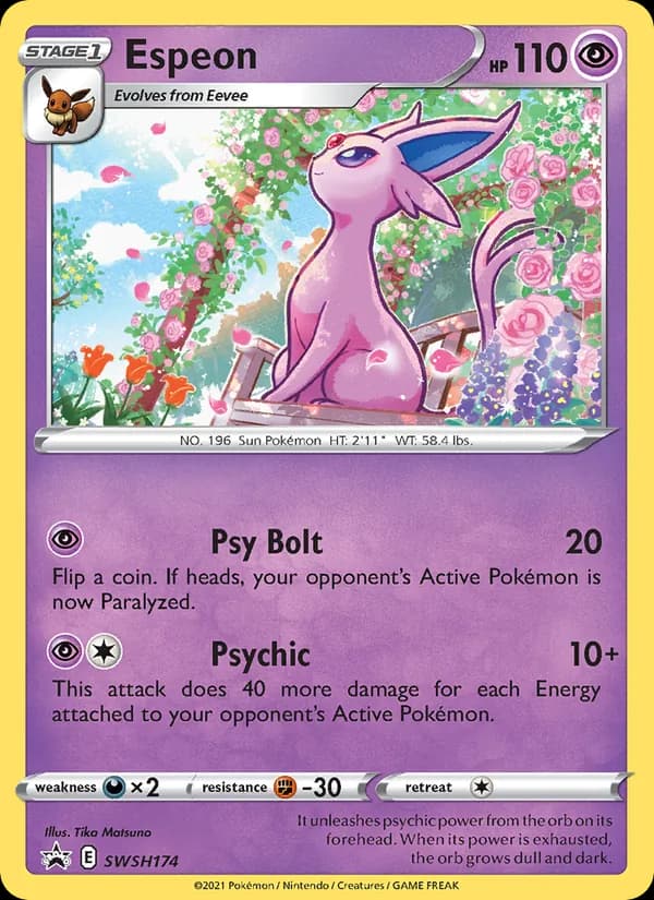 Espeon card in English