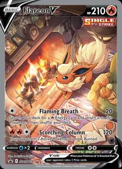 Flareon V card in English