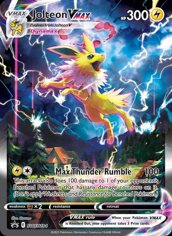 Jolteon VMAX card in English