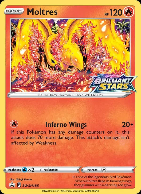 Moltres card in English