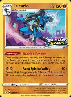 Lucario card in English