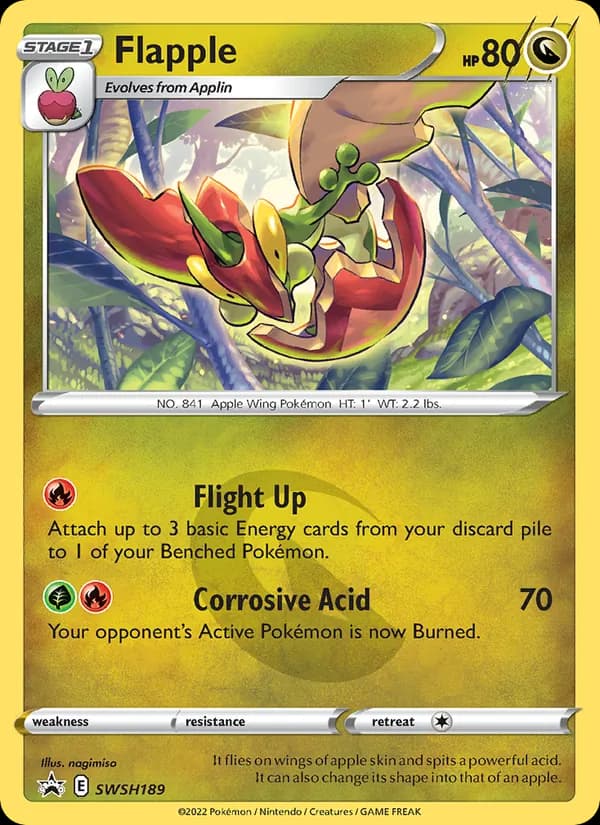 Flapple card in English