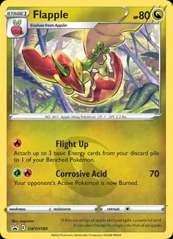 Flapple card in English
