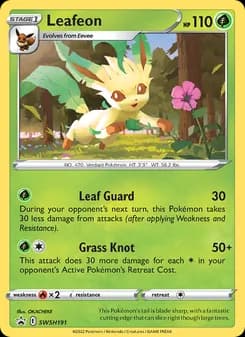 Leafeon card in English