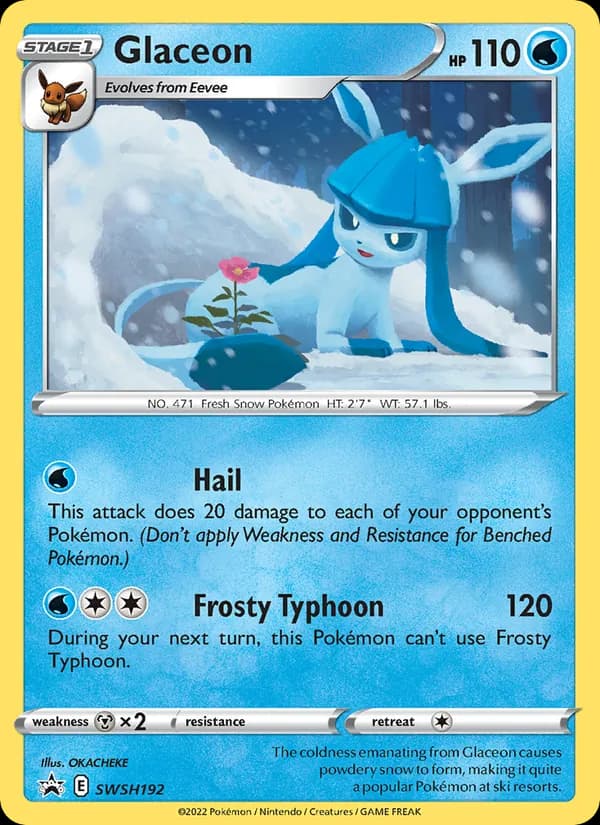 Glaceon card in English