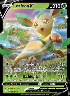 Leafeon V card in English