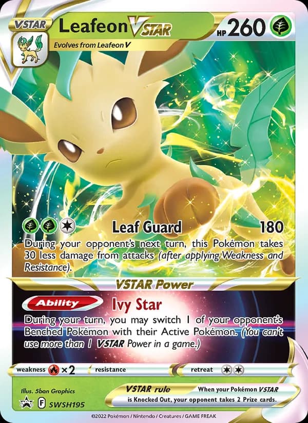Leafeon VSTAR card in English