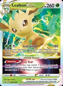 Leafeon VSTAR card in English