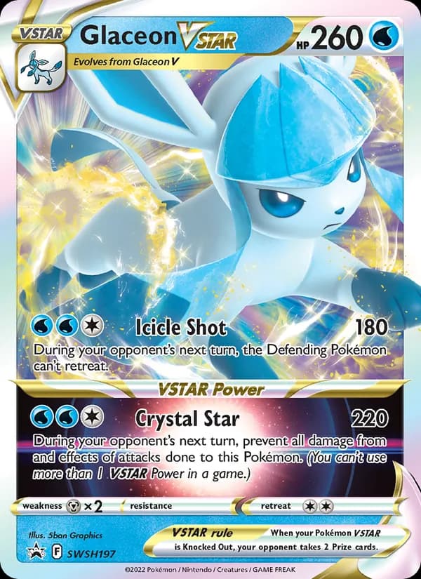 Glaceon VSTAR card in English