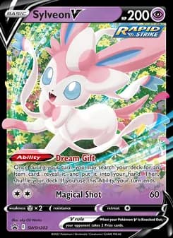 Sylveon V card in English