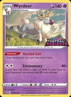 Wyrdeer card in English