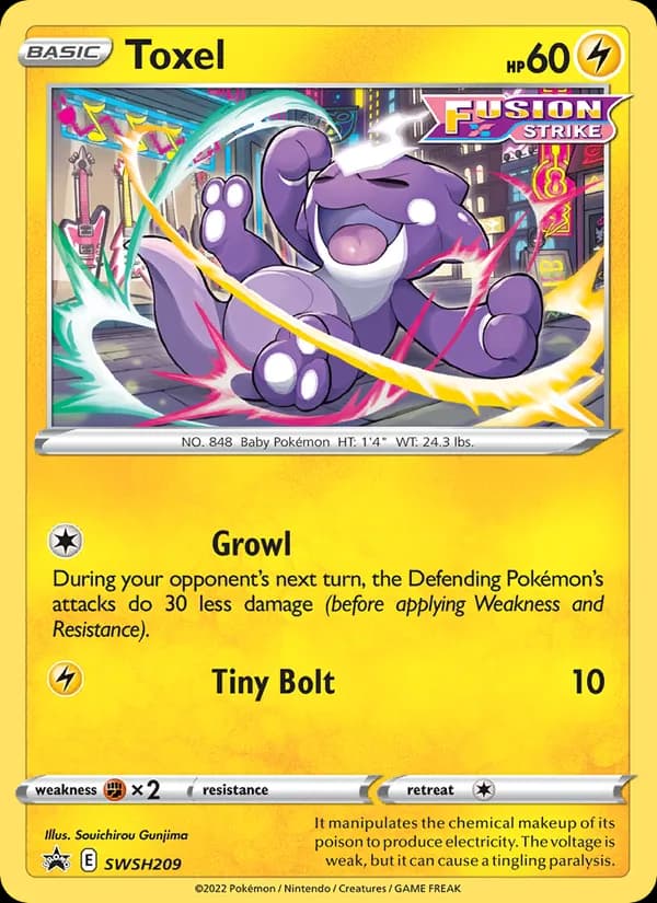 Toxel card in English