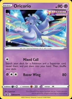Oricorio card in English