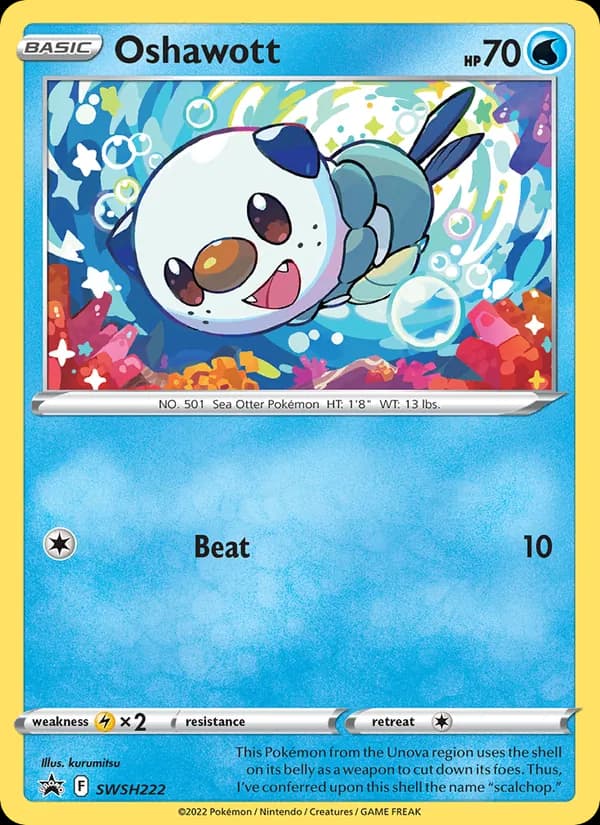 Oshawott card in English