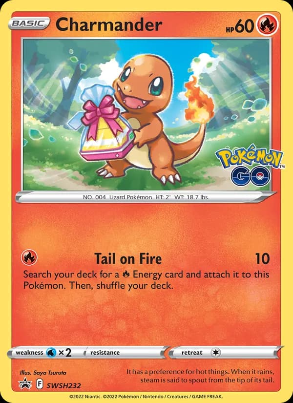 Charmander card in English