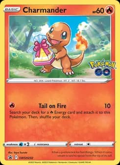 Charmander card in English