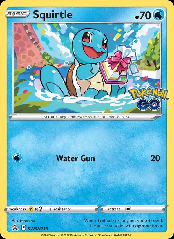 Squirtle card in English