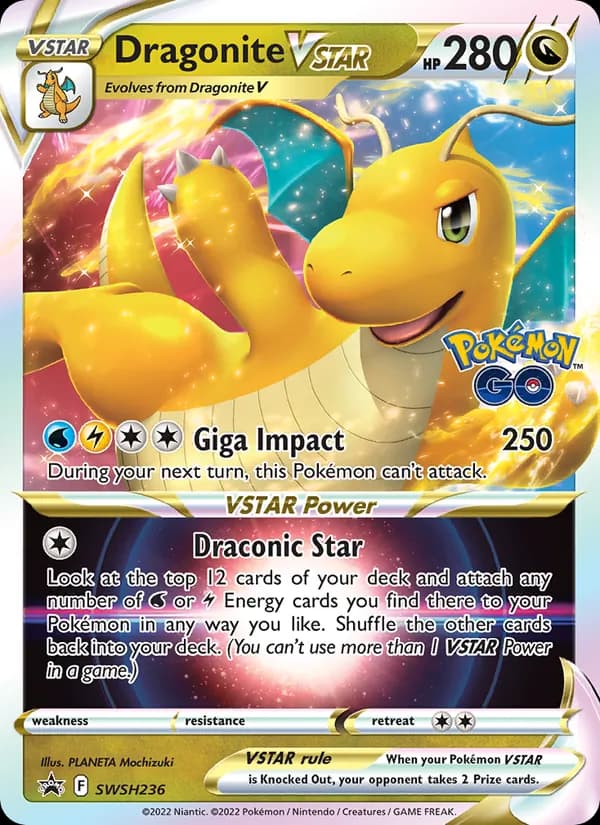 Dragonite VSTAR card in English