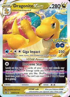 Dragonite VSTAR card in English