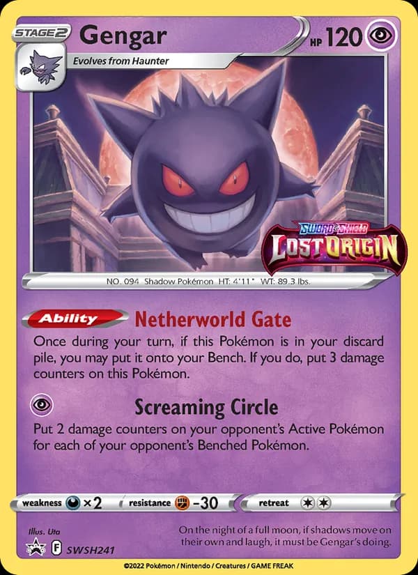 Gengar card in English