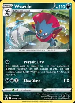 Weavile card in English