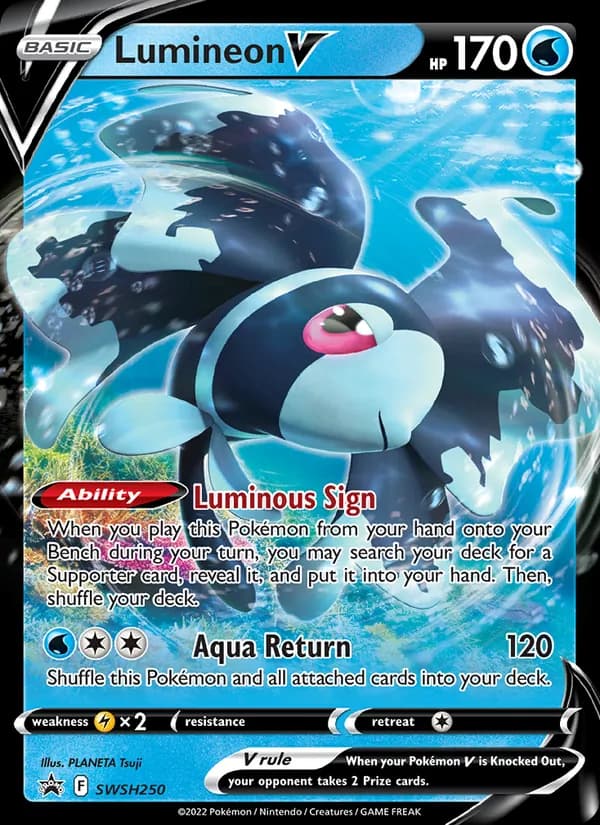 Lumineon V card in English