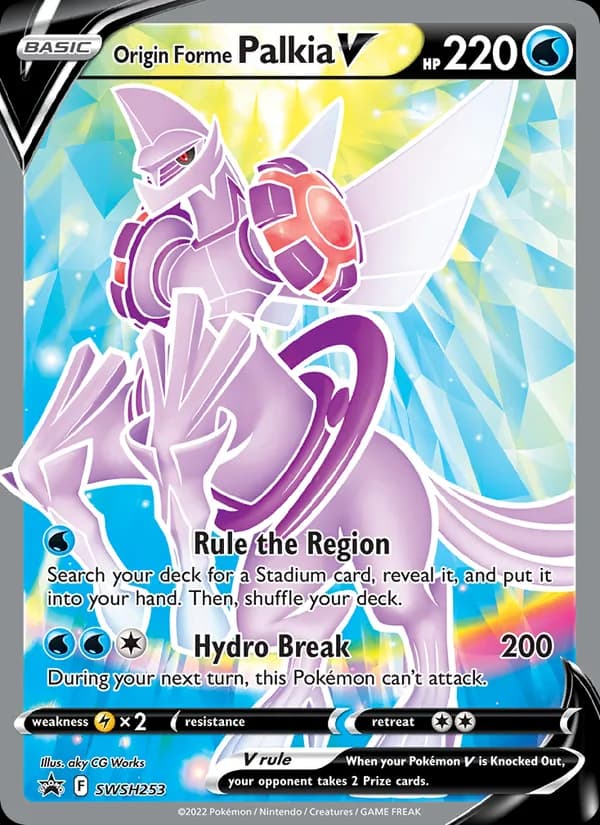 Origin Forme Palkia V card in English
