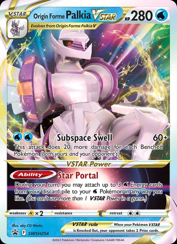 Origin Forme Palkia VSTAR card in English