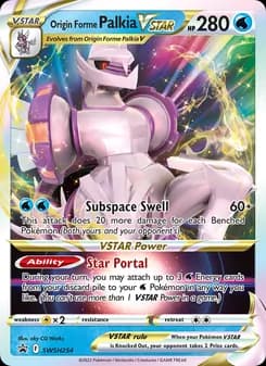 Origin Forme Palkia VSTAR card in English