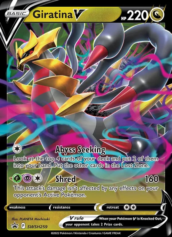 Giratina V card in English