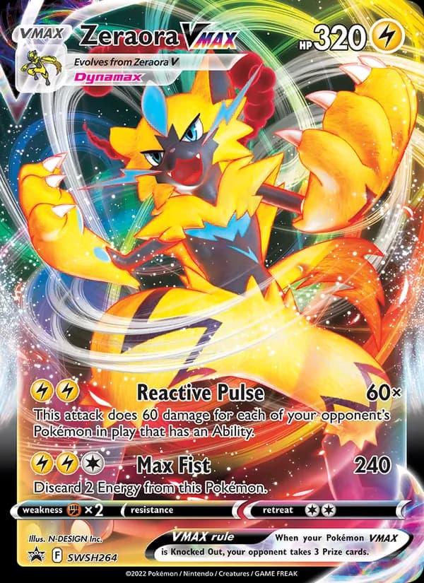 Zeraora VMAX card in English