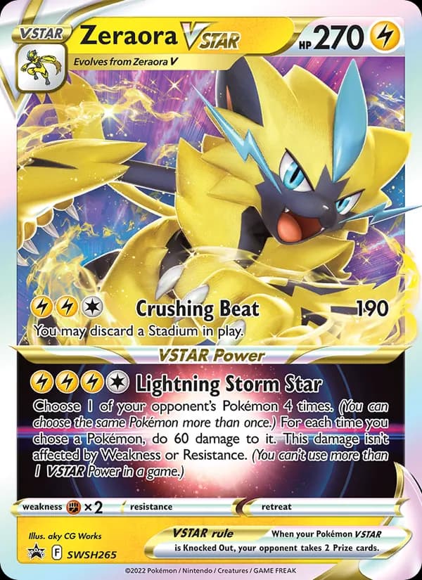 Zeraora VSTAR card in English