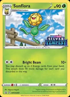 Sunflora card in English