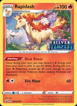 Rapidash card in English