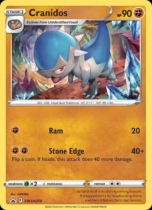 Cranidos card in English
