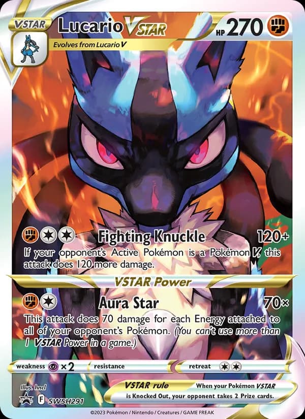 Lucario VSTAR card in English